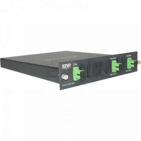 DWDM-фильтр диапазонов Blue (1528...1543nm) и Red (1547...1564nm) в 1/2U слоте