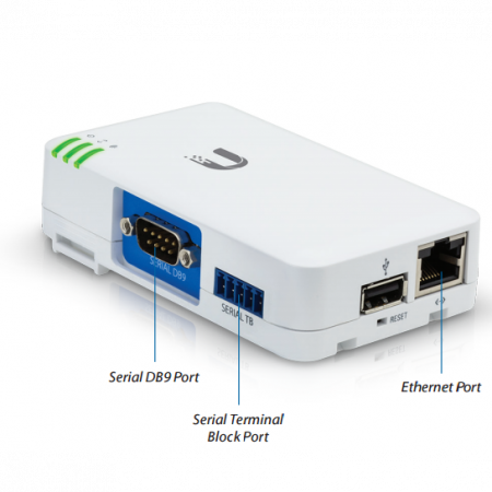 Шлюз для сетей mFi с портом DB9 Ubiquiti mPort Serial IP