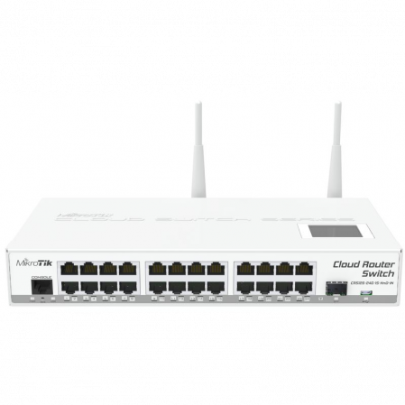 Коммутатор Cloud Router Switch Mikrotik 125-24G-1S-2HnD-IN (RouterOS L5)