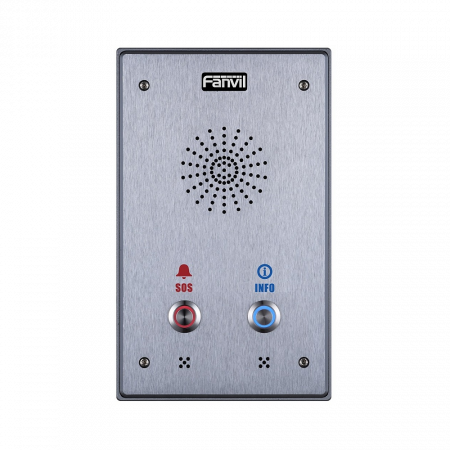 Fanvil i12-N-02P интерком, накладной, внешний, IP65, IK10, 2 кнопки