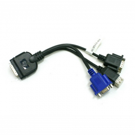 Кабель KVM для HP c-Class блейд систем, 2USB, VGA, COM