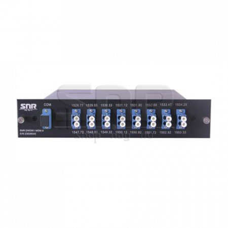Мультиплексор-Демультиплексор DWDM одноволоконный 8-канальный + TV канал 1550 в шасси