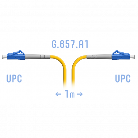 Патчкорд оптический LC/UPC SM G.657.A1 1 метр