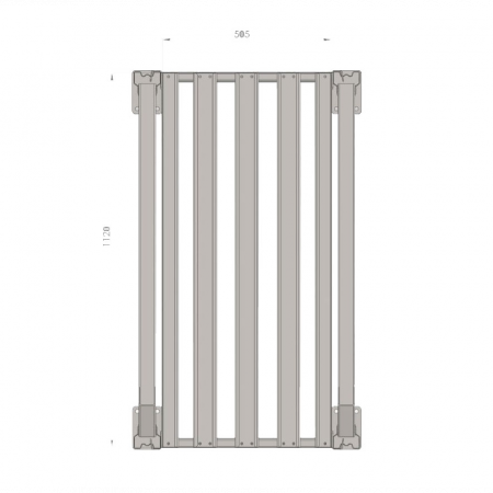 Аккумуляторный стеллаж 5 полок, 2498х686х1135мм (SNR-UPS-RACK-257012-5)