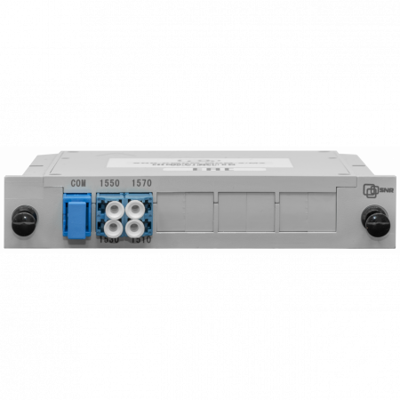 Мультиплексор CWDM одноволоконный 2-канальный, (trx:1550/1530, 1570/1510), в пластиковом слоте