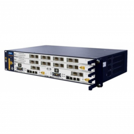 2RU шасси ZTE OLT GPON 10G, 2 слота для установки интерфейсных модулей, 8 GPON портов, DC