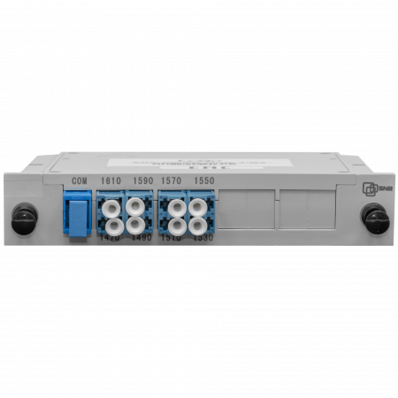 Мультиплексор CWDM одноволоконный 4-канальный (trx:1610-1550, 1470-1530), в пластиковом слоте