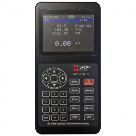 Измеритель оптической мощности Alpha Mile DWDM, 96 каналов