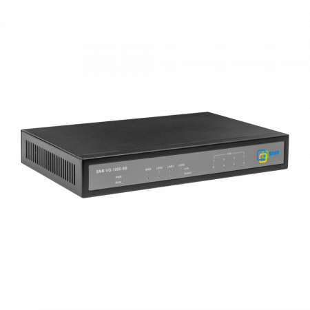 Шлюз VolP SNR, 4 RJ45, 8 SIP аккаунтов