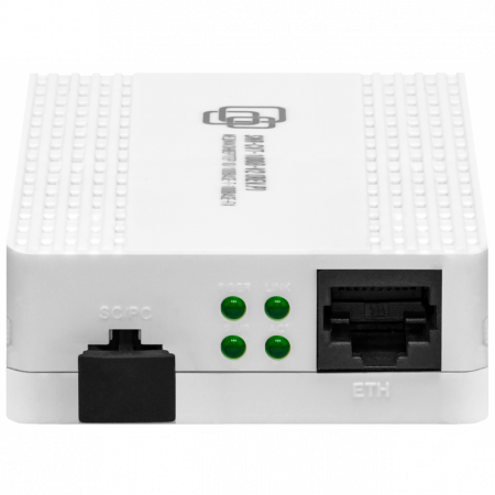 Медиаконвертер 100-Base-T/100Base-FX, Tx/Rx: 1550/1310нм, V2, пластиковый корпус