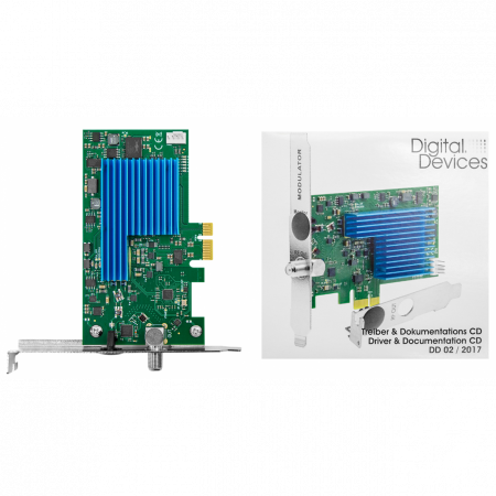 Карта 4-полосного QAM модулятора PCIe