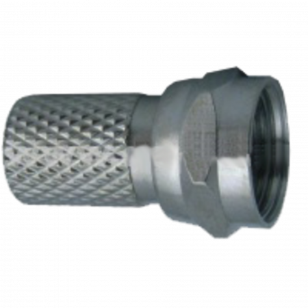 Разъем для коаксиального кабеля RG6 (Twist) (100шт)