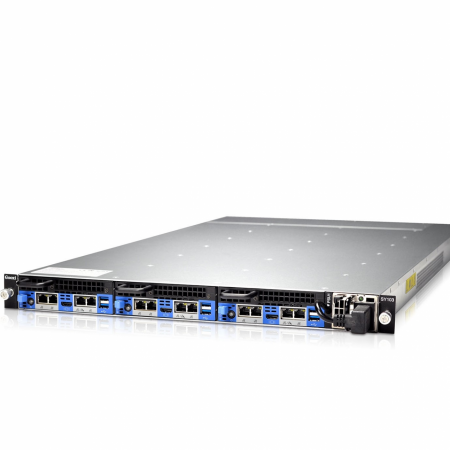 Серверная платформа 1U Barebone ,3*Nodes,6*HDD trays,Single Socket Xeon LGA1150 E3-1200v3/v4MB,500W DELTA PSU,Heatsink,Slide Rail