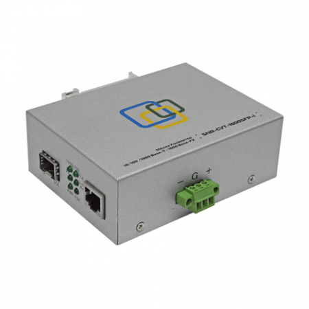 Медиаконвертер 10/100/1000-Base-T / 1000Base-FX с SFP-портом в индустриальном исполнении