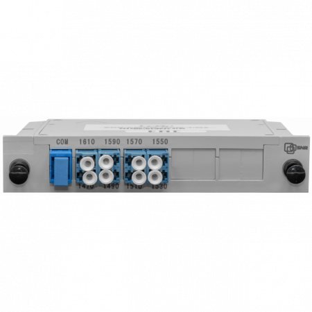 Мультиплексор CWDM одноволоконный 4-канальный (trx:1610-1550, 1470-1530), в пластиковом слоте