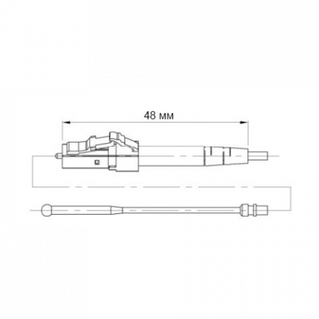 Разъем оптический Ilsintech Splice-On Connector LC/APC для кабеля 2,0/3,0 мм