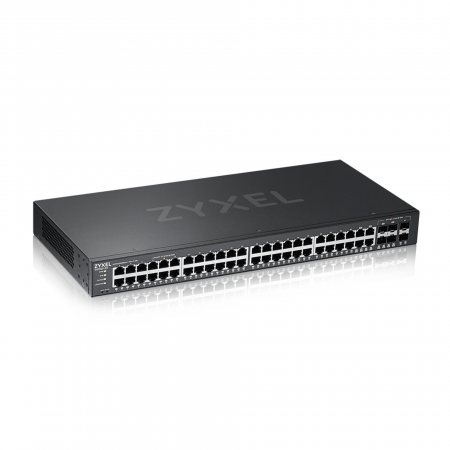 Коммутатор ZYXEL NebulaFlex Pro GS2220-50 Hybrid L2 Switch , 19 rack, 44xGE, 4 combo ports (SFP / RJ-45), 2xSFP, standalone / cloud management