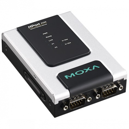 NPort 6250 2-портовый асинхронный сервер RS-232/422/485 в Ethernet с расширенным набором функций MOXA
