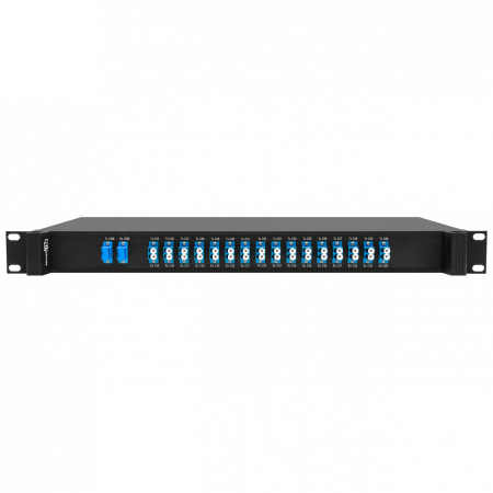 Мультиплексор DWDM двухволоконный 16-канальный, каналы 45-60, 1U 19
