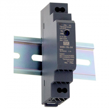 DDR-15L-5, DC/DC преобразователь, 15Вт, вход 18-75В, выход 5В/3А Mean Well