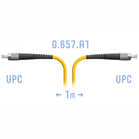 Патчкорд оптический SNR-PC-FC/UPC-A SM -1метр