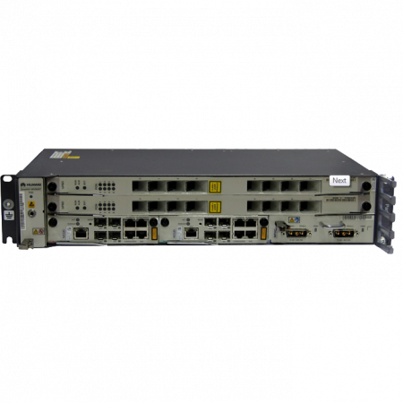 2RU шасси Huawei OLT GPON, 2 слота для установки интерфейсных модулей, 8 GPON портов, DC