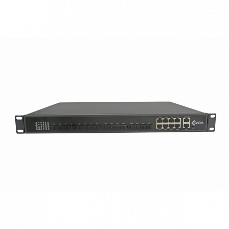OLT C-DATA FD1108S с 8 портами GEPON (SFP), 8 GE комбо-портов, 2 БП АC