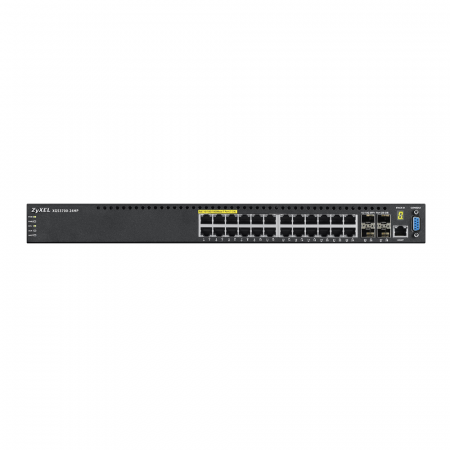 Коммутатор ZYXEL XGS3700-24HP 24 port  Layer 2/3 Gigabit Datacenter Switch, PoE, 4x 10G