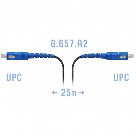 Патчкорд оптический FTTH SC/UPC, кабель 604-02-01, 25 метров