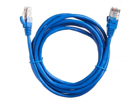 Патч-корд Technolink UTP4 cat 5e, 2,0м, ВС, LSZH, синий литой коннектор