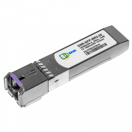  Модуль SFP WDM, дальность до  20км (14dB), 1550нм