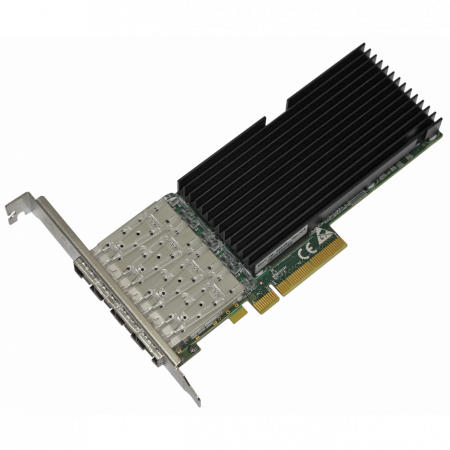 Сетевая карта 4 порта 1000Base-X/10GBase-X (SFP+, Intel 82599ES), Silicom PE310G4SPi9LA-XR 