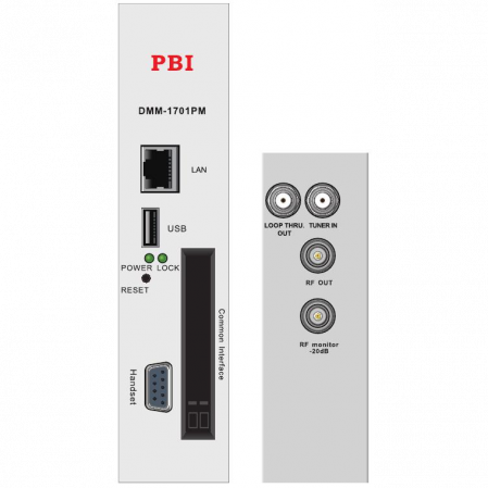 Модуль профессионального DVB-T2 приёмника и двойного аналогового модулятора PBI DMM-1701PM-04T2