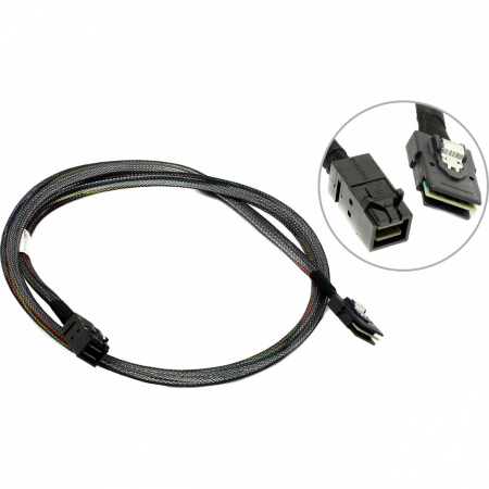Кабель Adaptec ACK-I-HDMSAS-MSAS 1m Кабель HDmSAS-miniSAS внутренний, 1м.