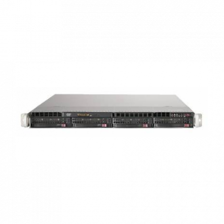 Платформа Supermicro 1U SYS-6018R-MTR, Два процессора E5-2600v3/v4, DDR4, 4x3,5 HDD SATA, 2x1000Base-T