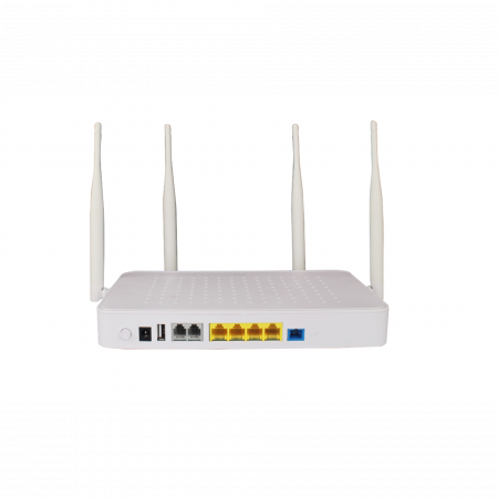 Абонентский терминал ONU BDCOM GPON, 4 порта 10/100/1000Base-T, 2 порта POTS, DualBand Wi-Fi