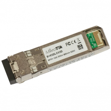 Модуль Mikrotik SFP+ оптический, 10G, дальность до 300м, 850нм