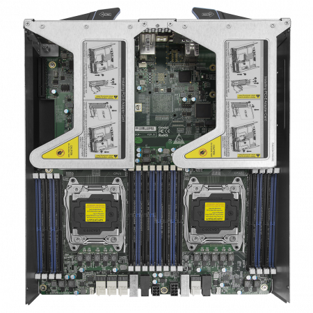 Серверная платформа SNR-SR2208R, 2U, E5-2600v4, DDR4, 8xHDD, резервируемый БП