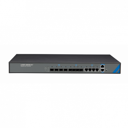 OLT C-DATA FD1104SN с 4 портами GEPON (SFP), 4 GE комбо-порта, 2 БП АC
