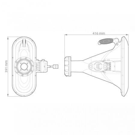 Ассимметричная лучевая антенна RF elements HG3-TP-A90 5GHz 16dBi
