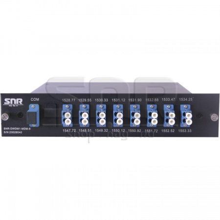 Мультиплексор-Демультиплексор DWDM одноволоконный 8-канальный + TV канал 1550 в шасси