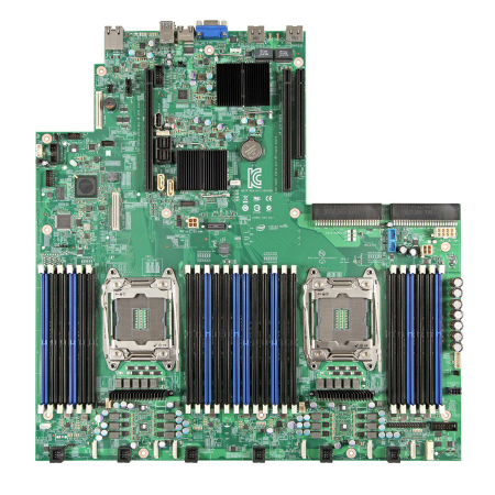 Серверная платформа Intel R2308WTTYSR 2U, 2xE5-2600V3/V4, 24xDDR4, 8x3.5 HDD, 1+0 1100W