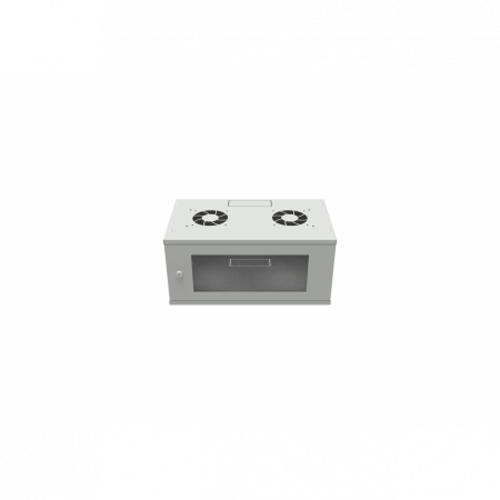 Шкаф телекоммуникационный настенный 4U, 523х300х234мм серия LITE (стеклянная дверь)