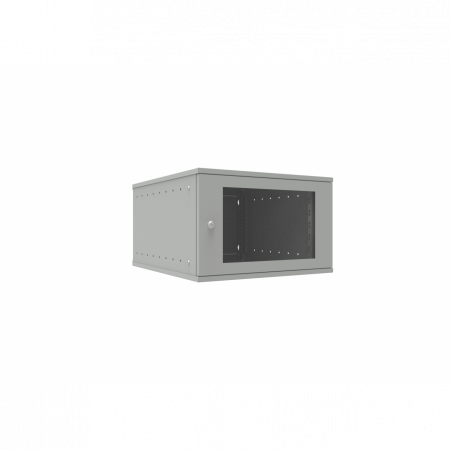 Шкаф телекоммуникационный настенный 6U, 523х600х332мм серия LITE (стеклянная дверь)