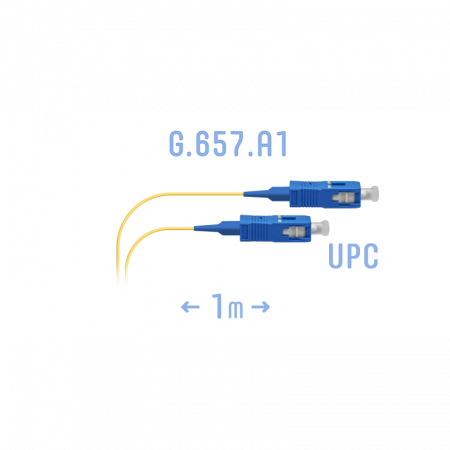 Шнур монтажный оптический SC/UPC SM G.657.A1 1 метр