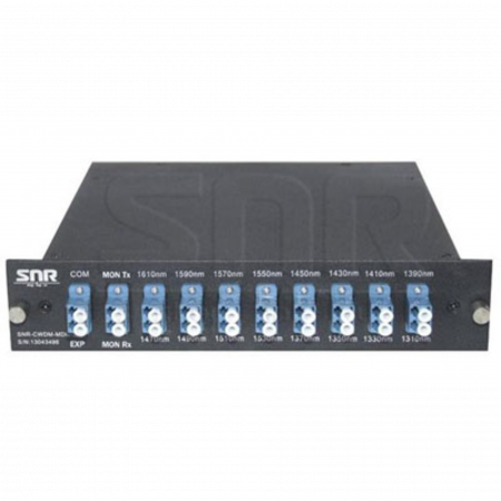 Мультиплексор CWDM одноволоконный 8-х канальный, (trx:1610-1390, 1470-1310), Monitor, UPG