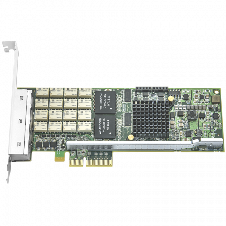 Сетевая карта 4 порта 10/100/1000Base-T Bypass (RJ45, Intel i350AM4), Silicom PE2G4BPi35LA-SD