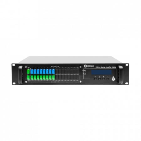 Оптический усилитель VERMAX для сетей КТВ, 2 входа, 16*22dBm выходов, PON фильтр