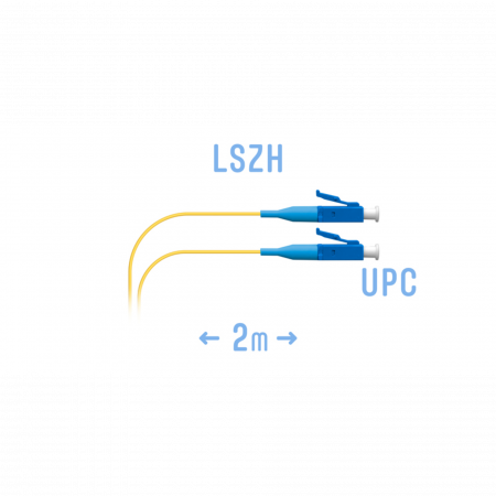 Шнур монтажный оптический LC/UPC SM 2m