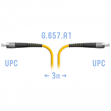 Патчкорд оптический FC/UPC SM G.657.A1 3 метра